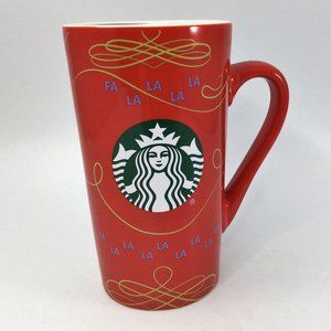 Starbucks Ceramic Red Travel Mug 14oz